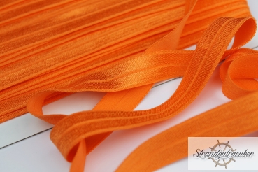 Elastisches Einfassband glänzend - orange